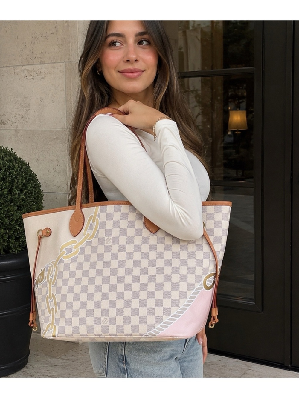 💛STUNNING💛LOUIS VUITTON NEVERFULL MM DAMIER AZUR NAUTICAL - Picture 13 of 16